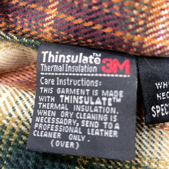 Vtg 1986 Wilson's Adventure Bound Bomber Leather Jacket Mens L Thinsulate 3M‎ - Picture 8 of 11